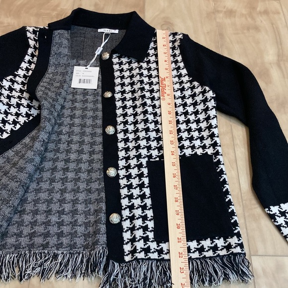 NWT Sioni Fringe Jacket/knit sweater - Picture 6 of 9